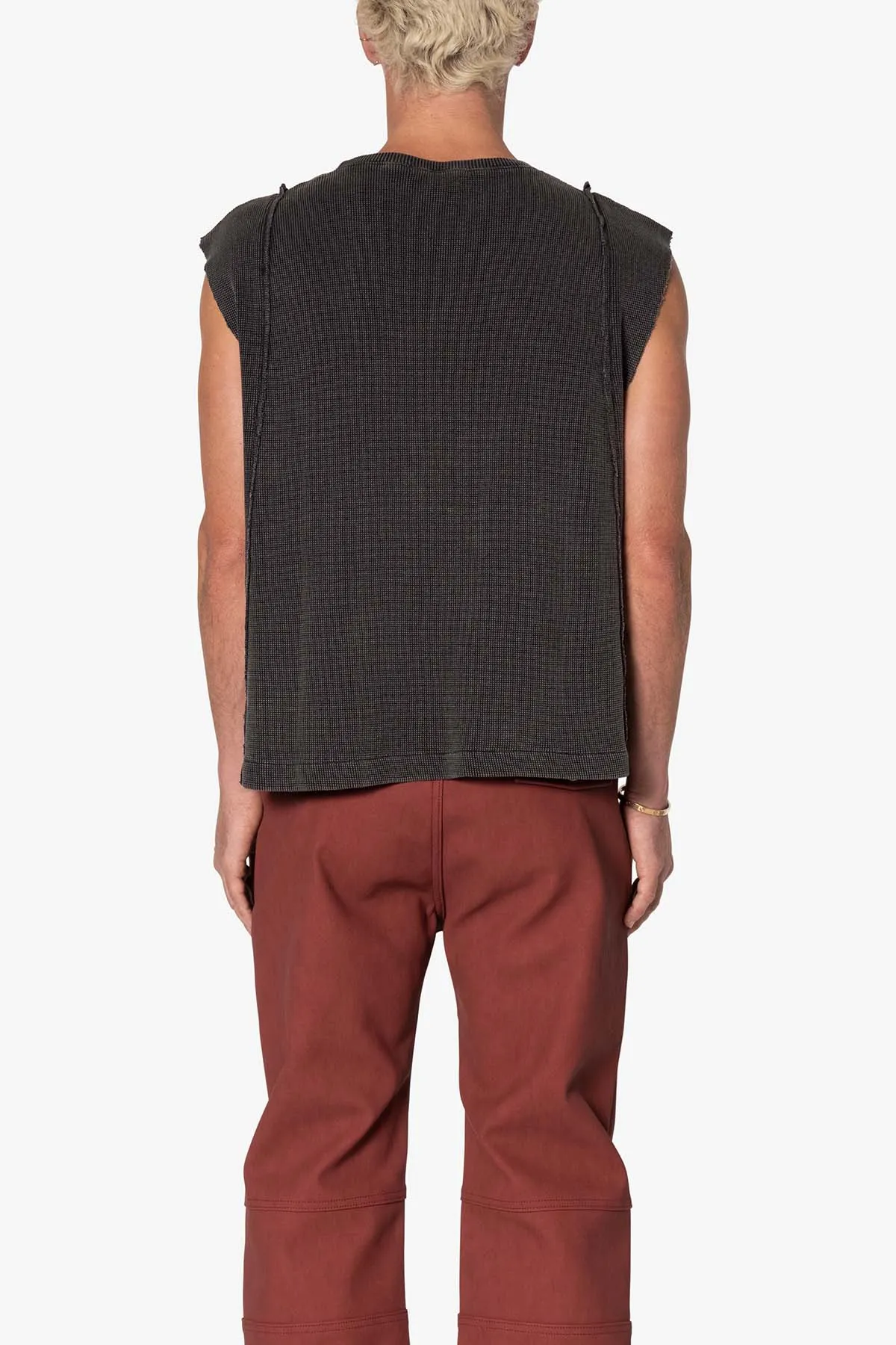 Paneled Knit Tank - Vintage Black sold by MNML product image thumbnail 5