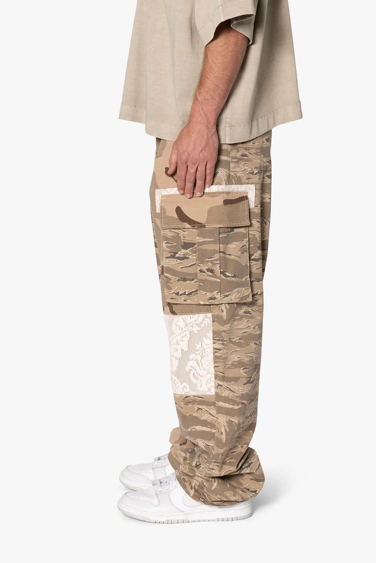 Ultra Baggy Mixed Camo Cargo Pants - Multi sold by MNML product image thumbnail 5