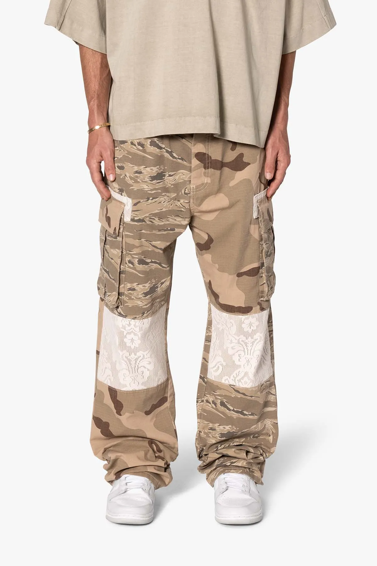 Ultra Baggy Mixed Camo Cargo Pants - Multi sold by MNML