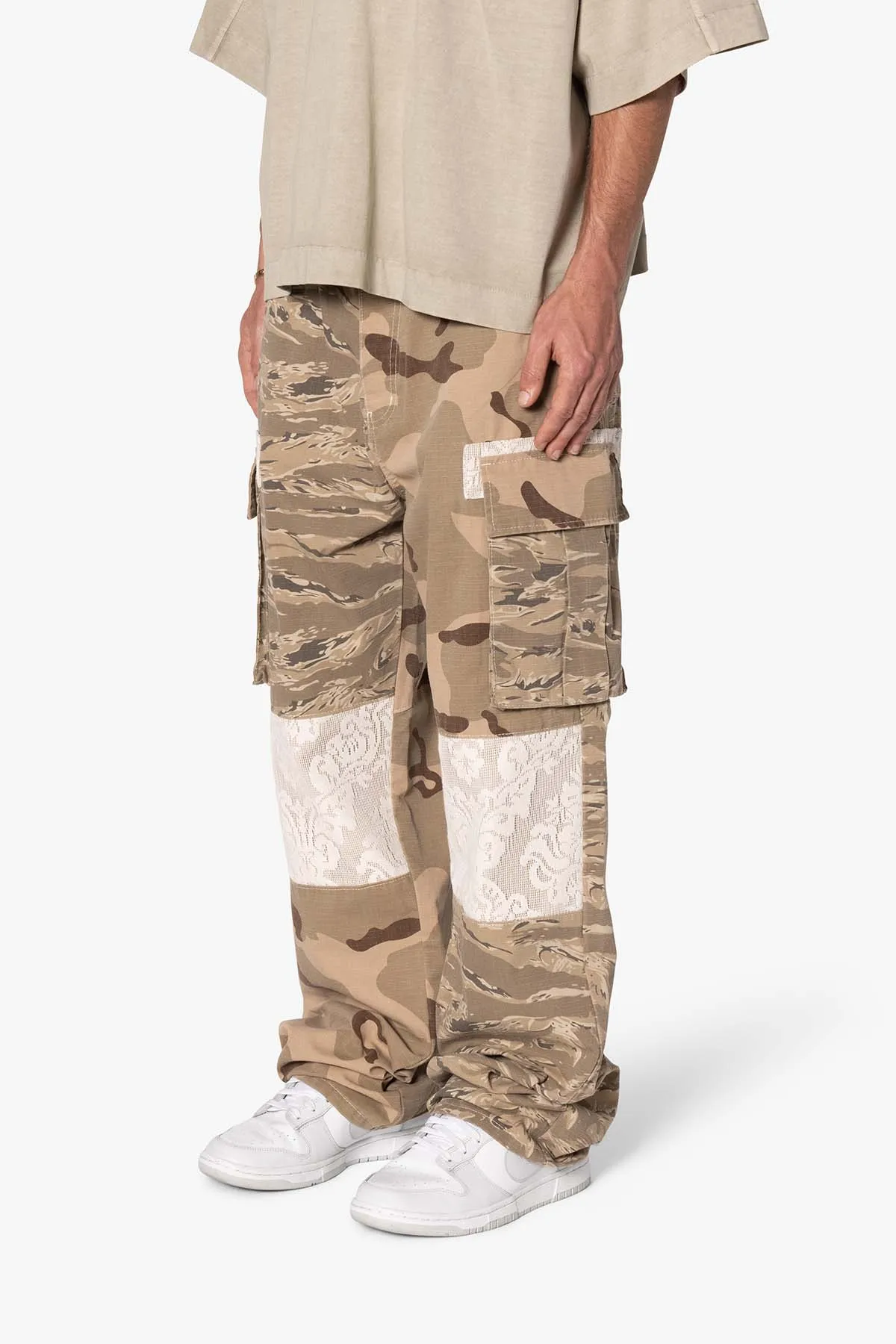 Ultra Baggy Mixed Camo Cargo Pants - Multi sold by MNML product image thumbnail 4