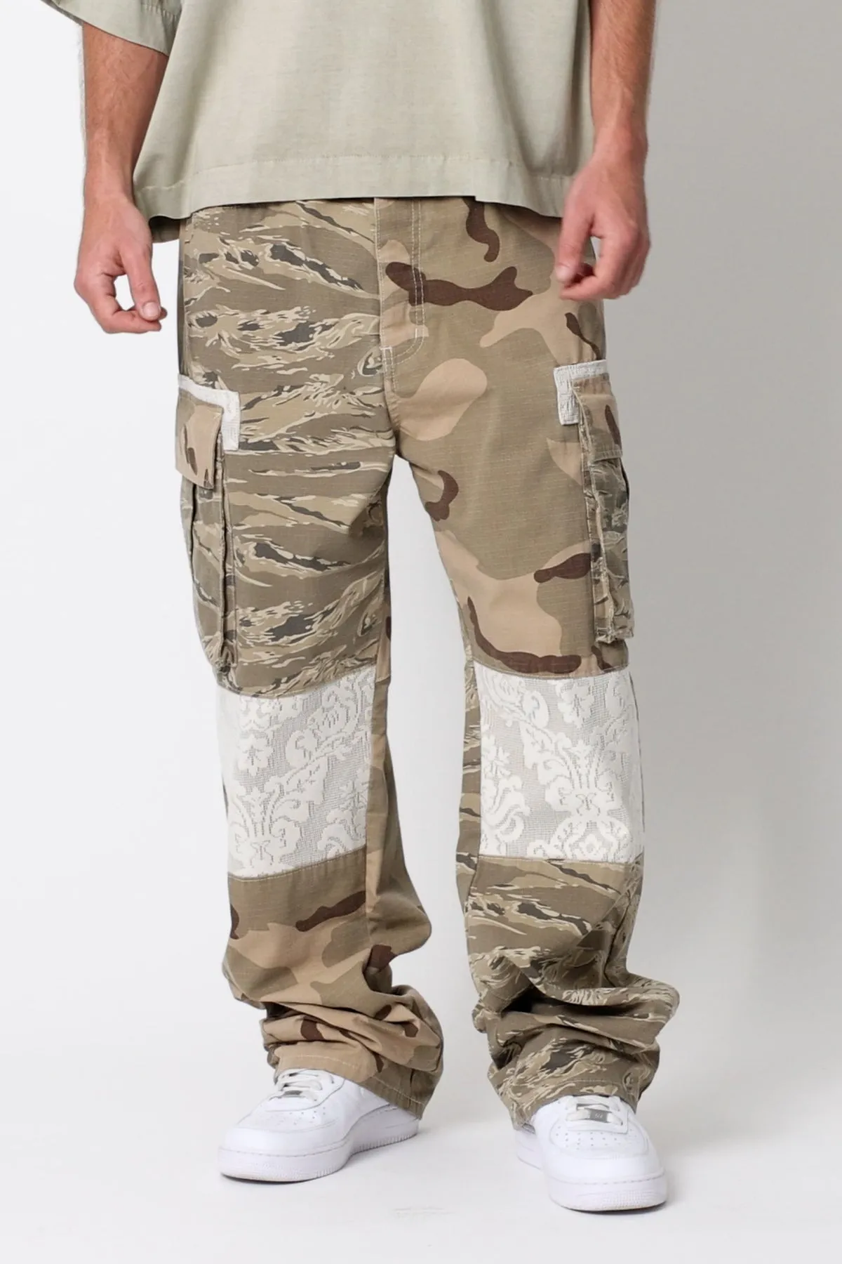 Ultra Baggy Mixed Camo Cargo Pants - Multi sold by MNML product image thumbnail 3