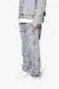 Ultra Baggy Moto Denim - Blue sold by MNML