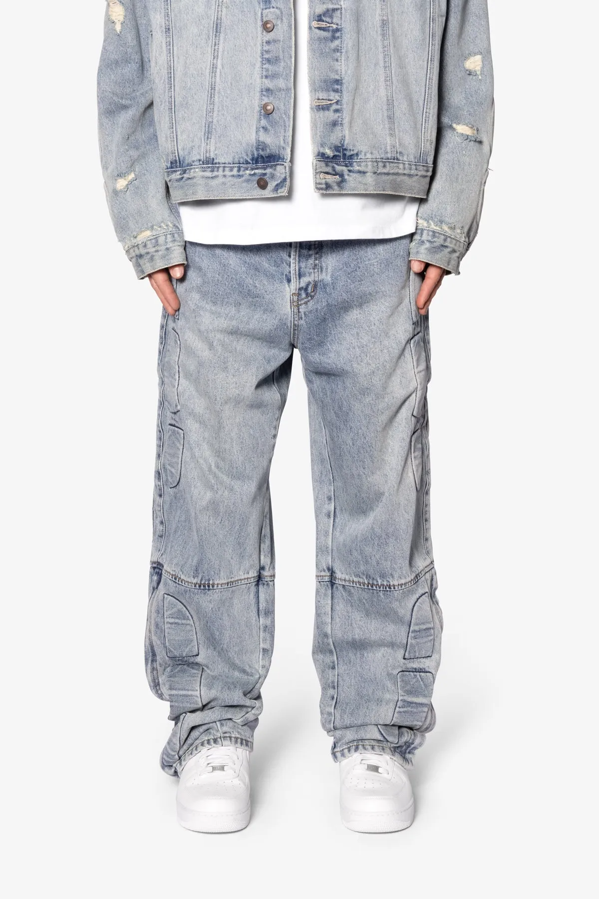 Ultra Baggy Moto Denim - Blue sold by MNML product image thumbnail 2