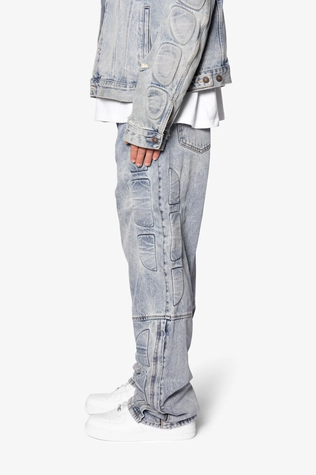 Ultra Baggy Moto Denim - Blue sold by MNML product image thumbnail 5