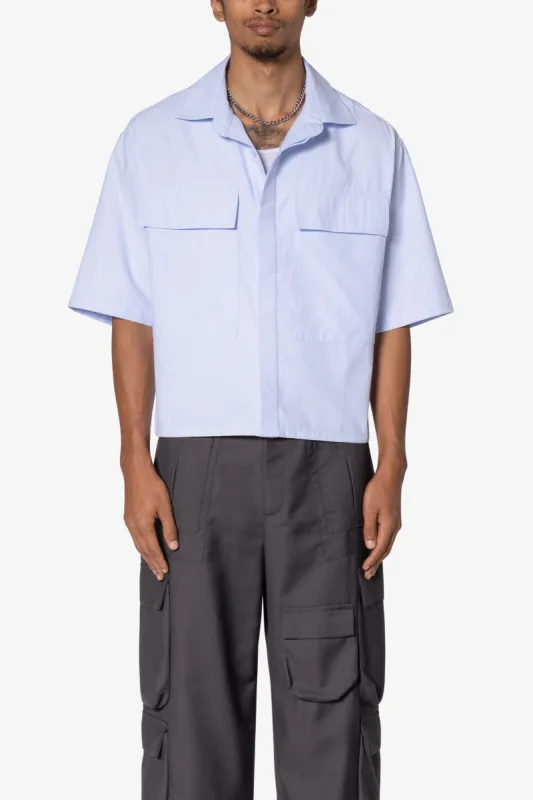 Cropped S/S Shirt - Light Blue sold by MNML