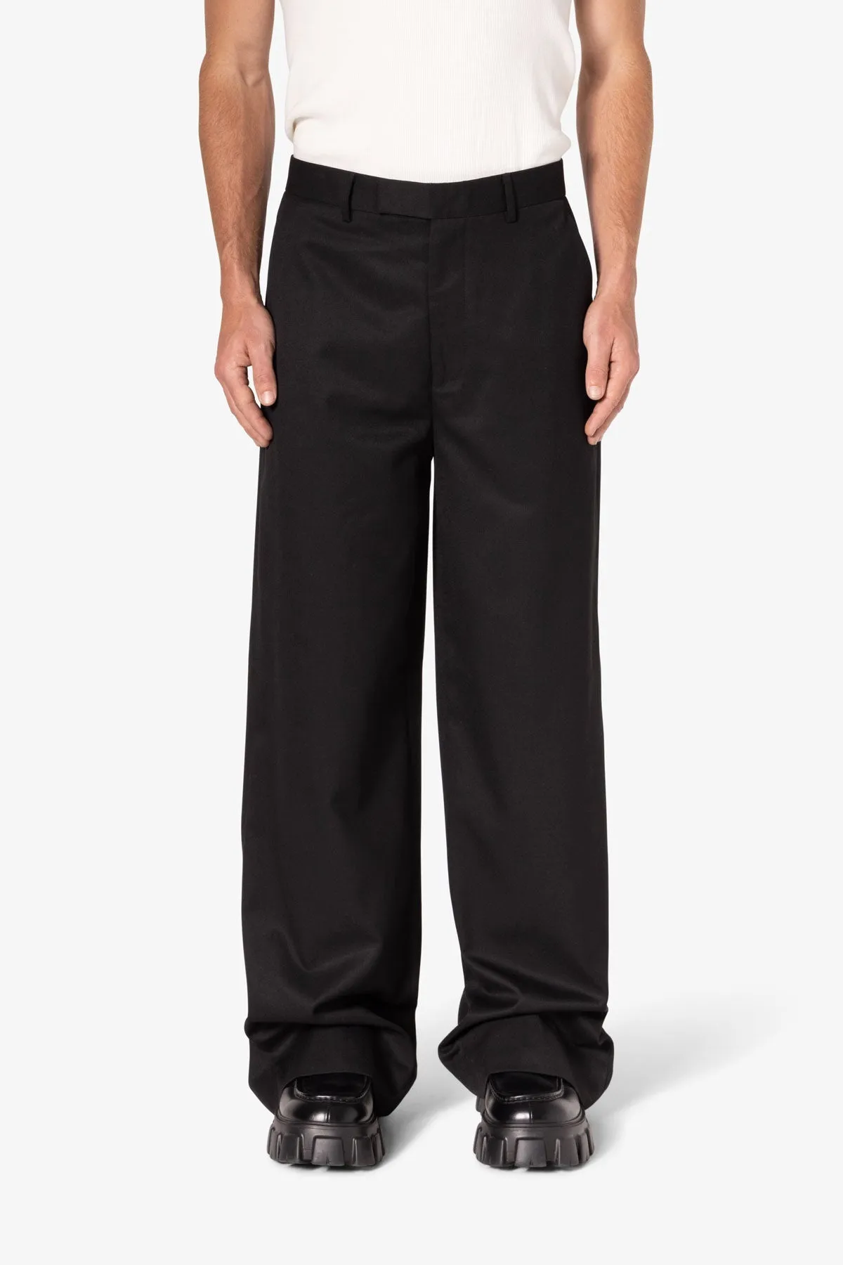 Baggy Suit Pants - Black sold by MNML product image thumbnail 2