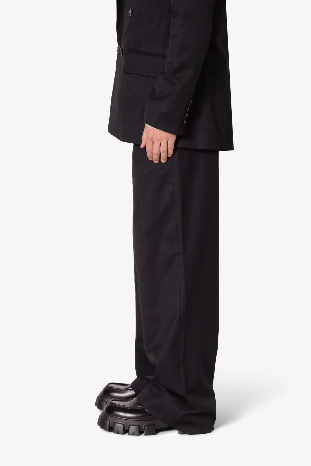Baggy Suit Pants - Black sold by MNML product image thumbnail 5