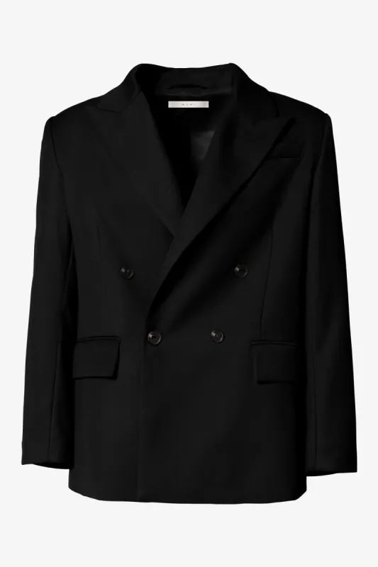 Double Breasted Suit Jacket - Black sold by MNML