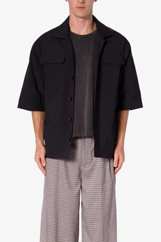 Cropped S/S Shirt - Black sold by MNML