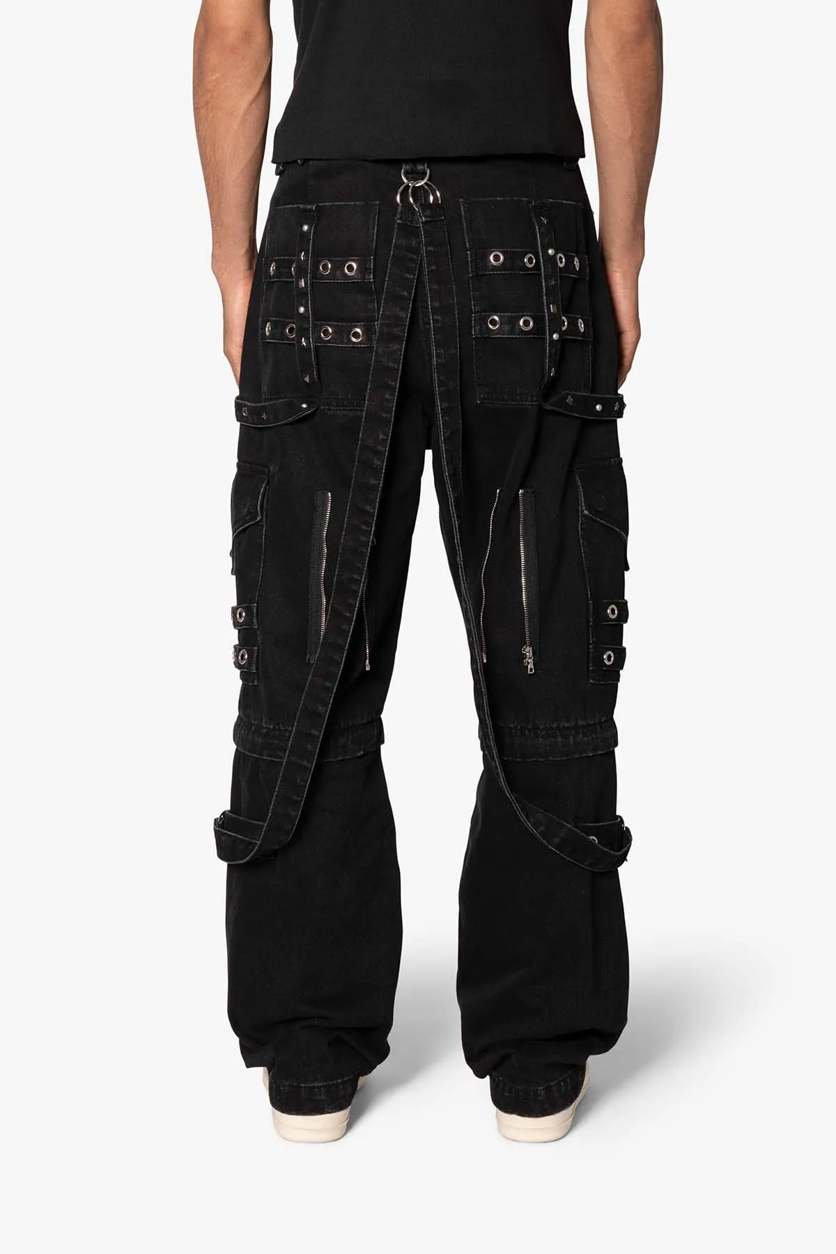 Ultra Baggy Studded Cargo Denim - Black sold by MNML product image thumbnail 5