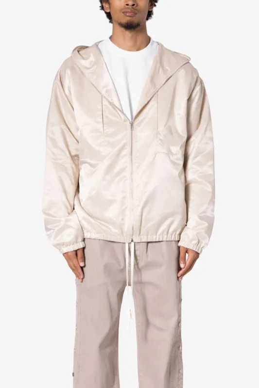 Full Zip Paneled Fight Jacket - Stone made by MNML