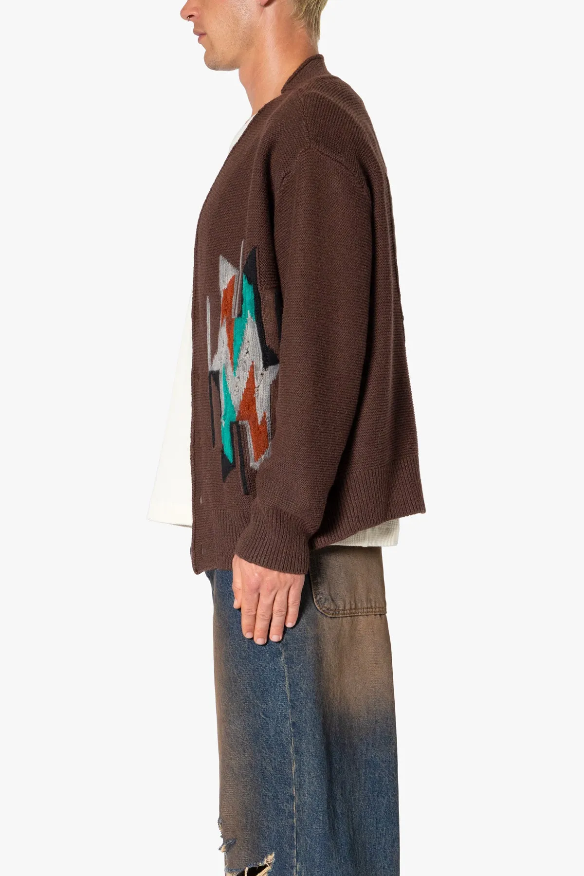 Western Cardigan Sweater - Multi sold by MNML product image thumbnail 4