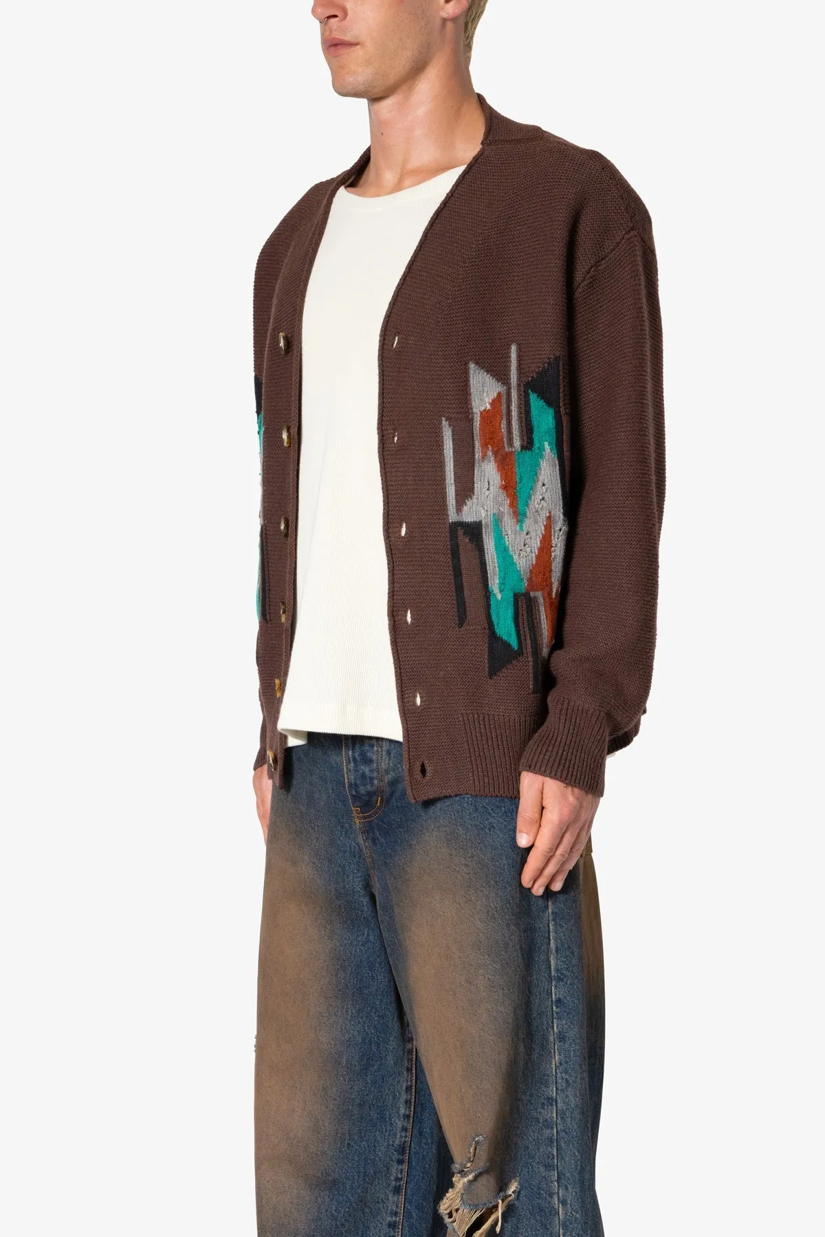 Western Cardigan Sweater - Multi sold by MNML product image thumbnail 3