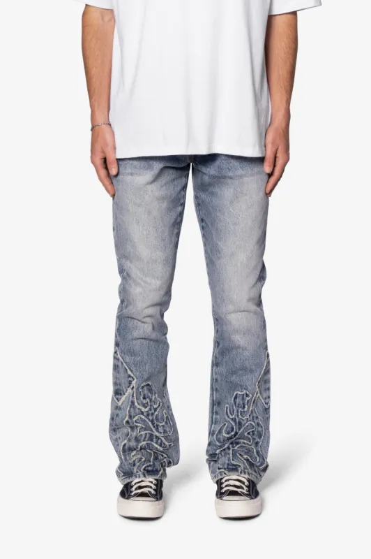 B689 Western Flare Denim - Blue sold by MNML