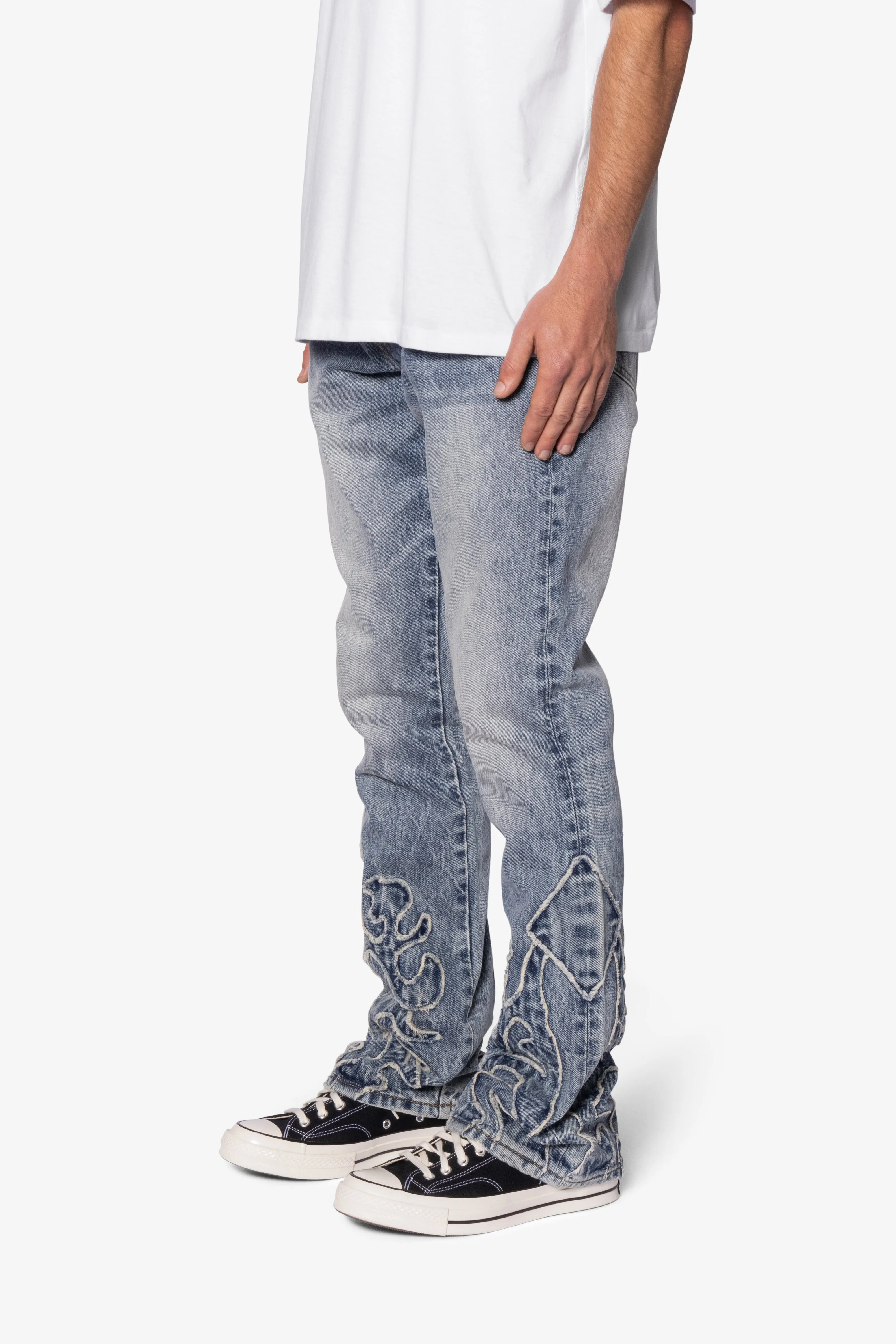 B689 Western Flare Denim - Blue sold by MNML product image thumbnail 3