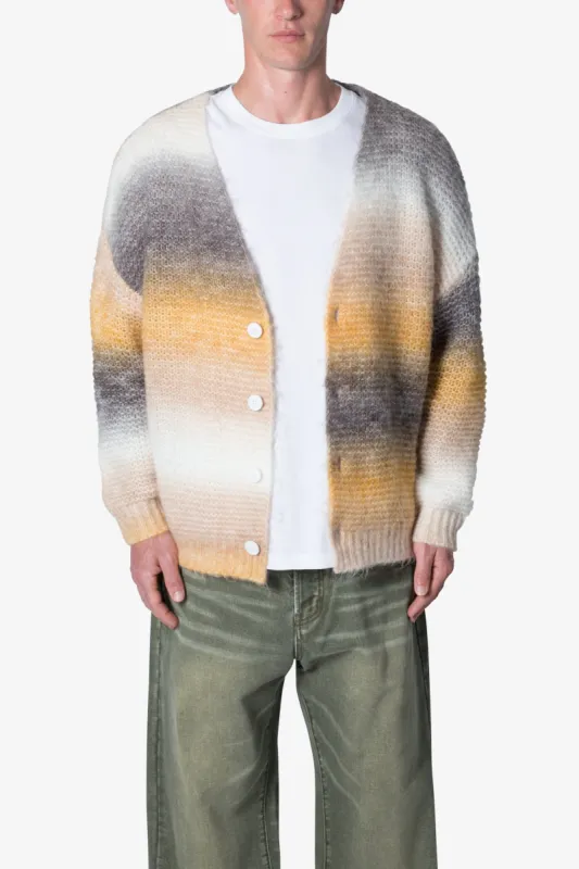 Gradient Knit Cardigan Sweater - Multi sold by MNML
