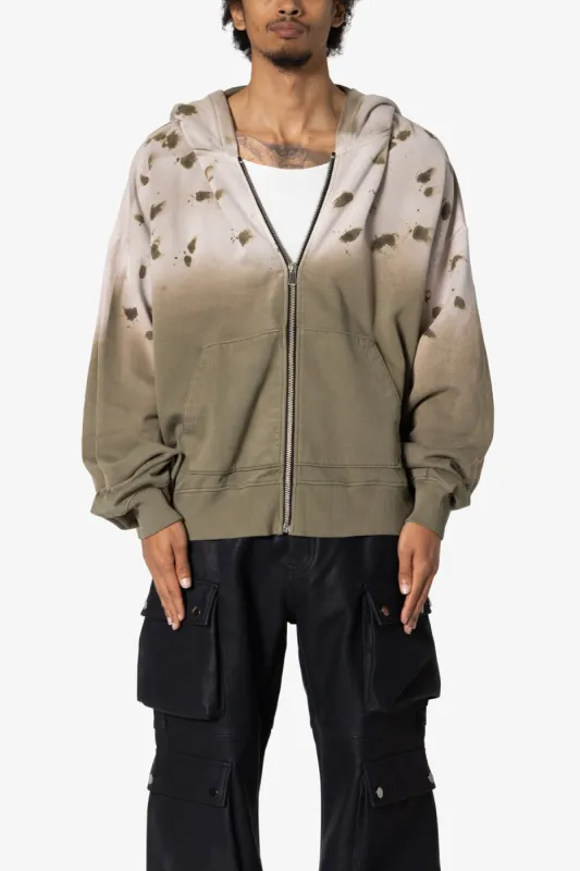 Destroyed Hoodie - Green sold by MNML