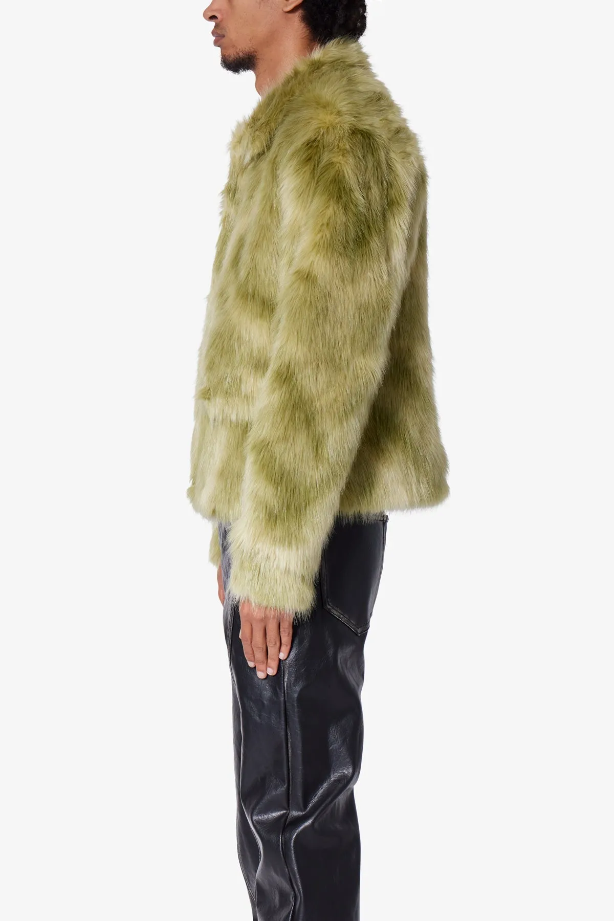 Polar Fur Jacket - Green sold by MNML product image thumbnail 4
