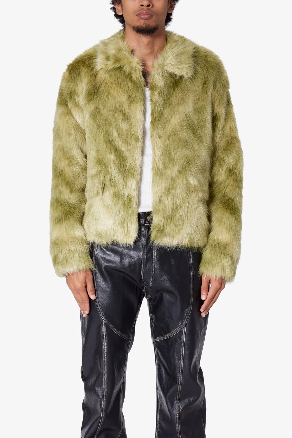 Polar Fur Jacket - Green sold by MNML product image thumbnail 2