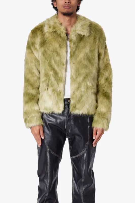 Polar Fur Jacket - Green sold by MNML