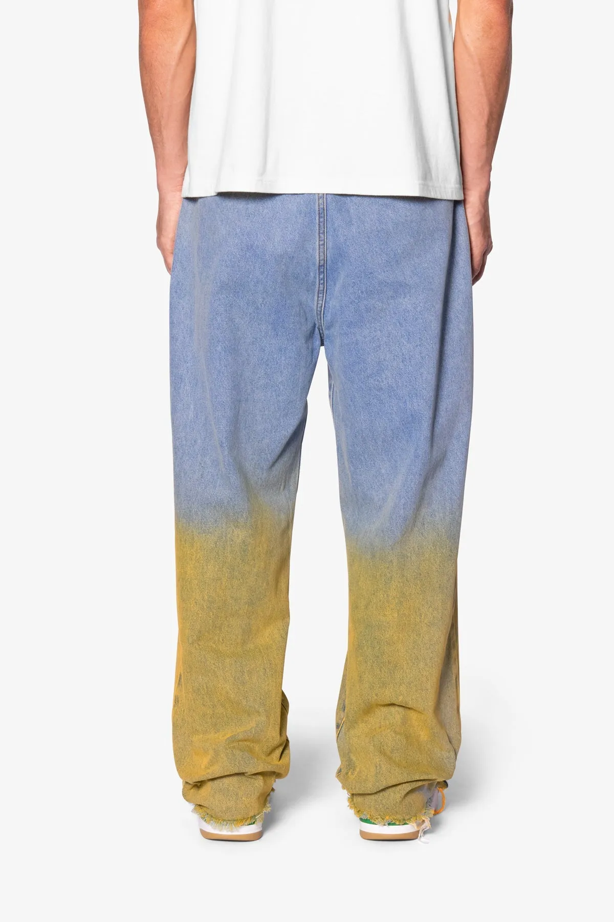 Ultra Baggy Dual Gradient Washed Denim - Blue sold by MNML product image thumbnail 5