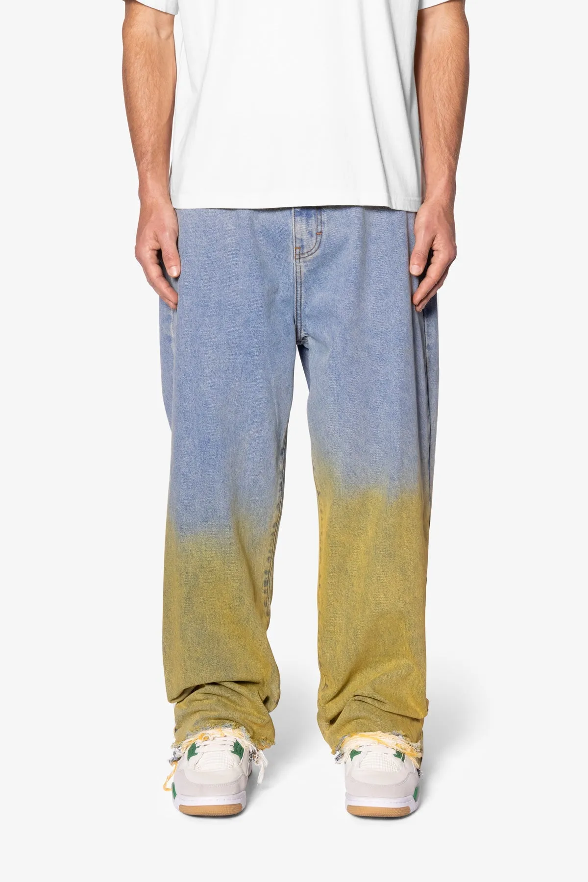 Ultra Baggy Dual Gradient Washed Denim - Blue sold by MNML product image thumbnail 2