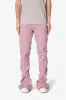 D519 Zipper Flare Denim - Pink sold by MNML