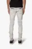 X696 Paisley Patterned Denim - Light Blue sold by MNML