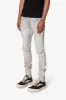 X696 Paisley Patterned Denim - Light Blue sold by MNML