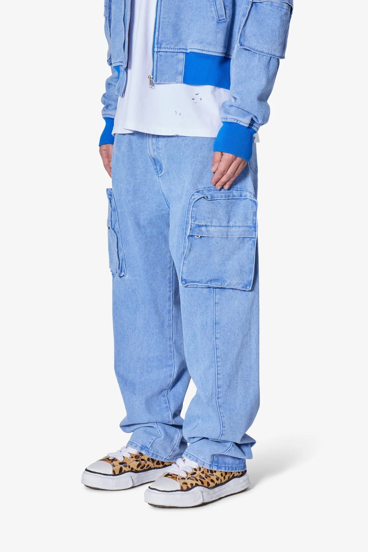 Ultra Baggy Feeling Blue Denim - Blue sold by MNML product image thumbnail 3