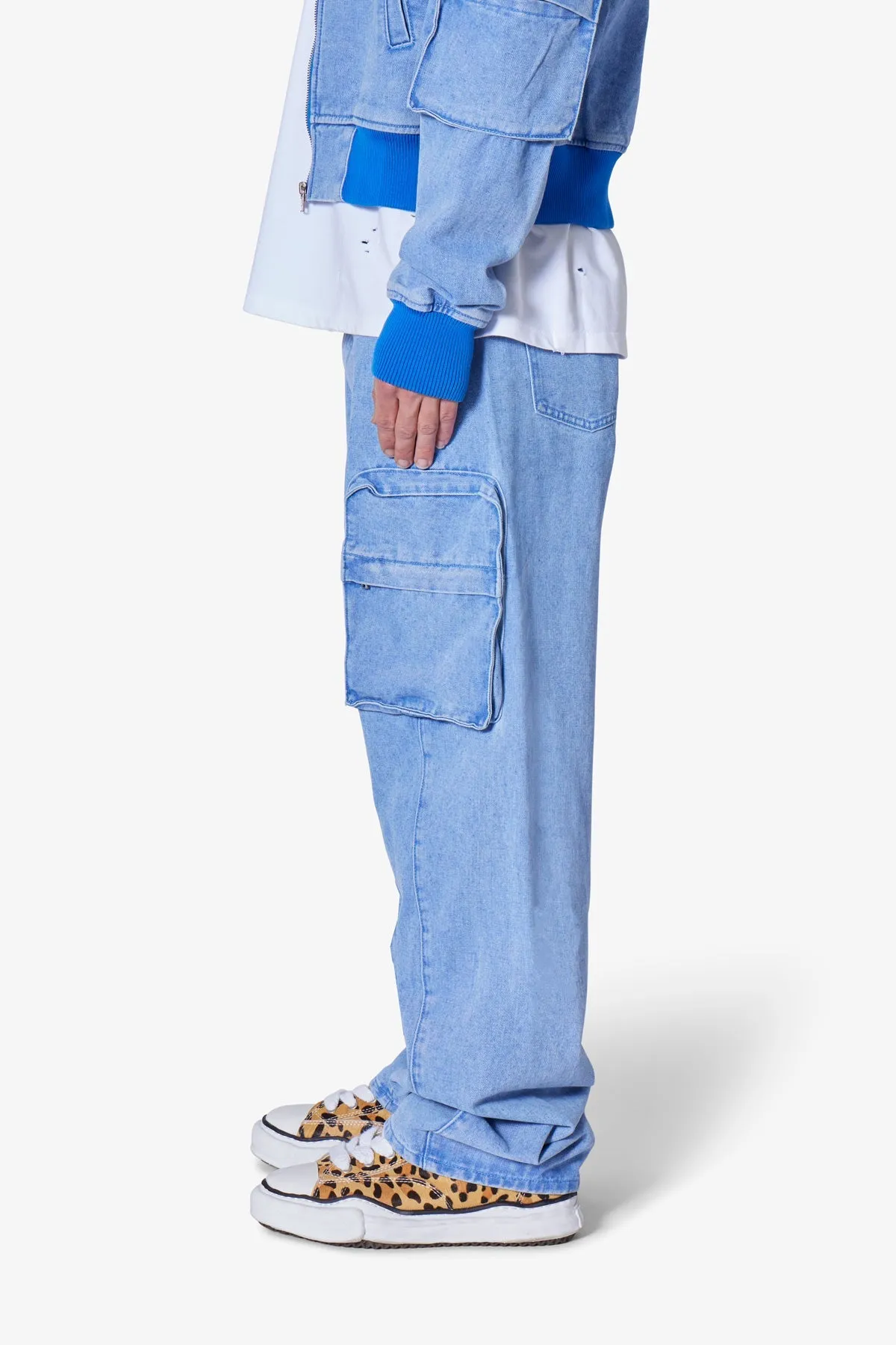 Ultra Baggy Feeling Blue Denim - Blue sold by MNML product image thumbnail 4