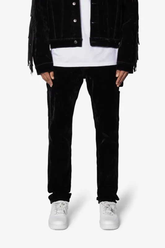 D700 Flocked Railroad Denim - Black sold by MNML