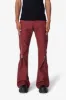D519 Leather Zipper Flare Pants - Red sold by MNML