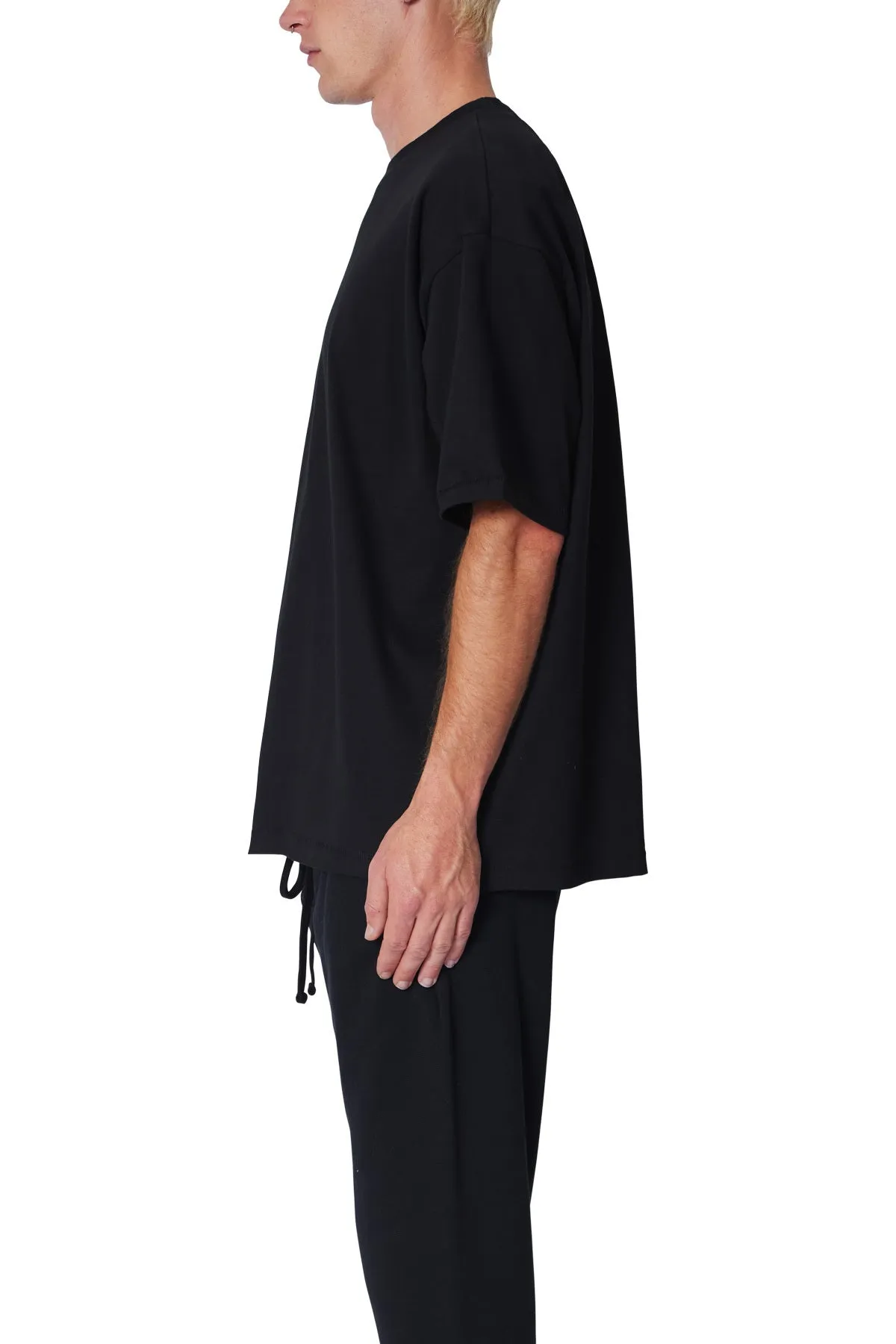 Heavy Every Day Boxy Tee - Black sold by MNML product image thumbnail 4