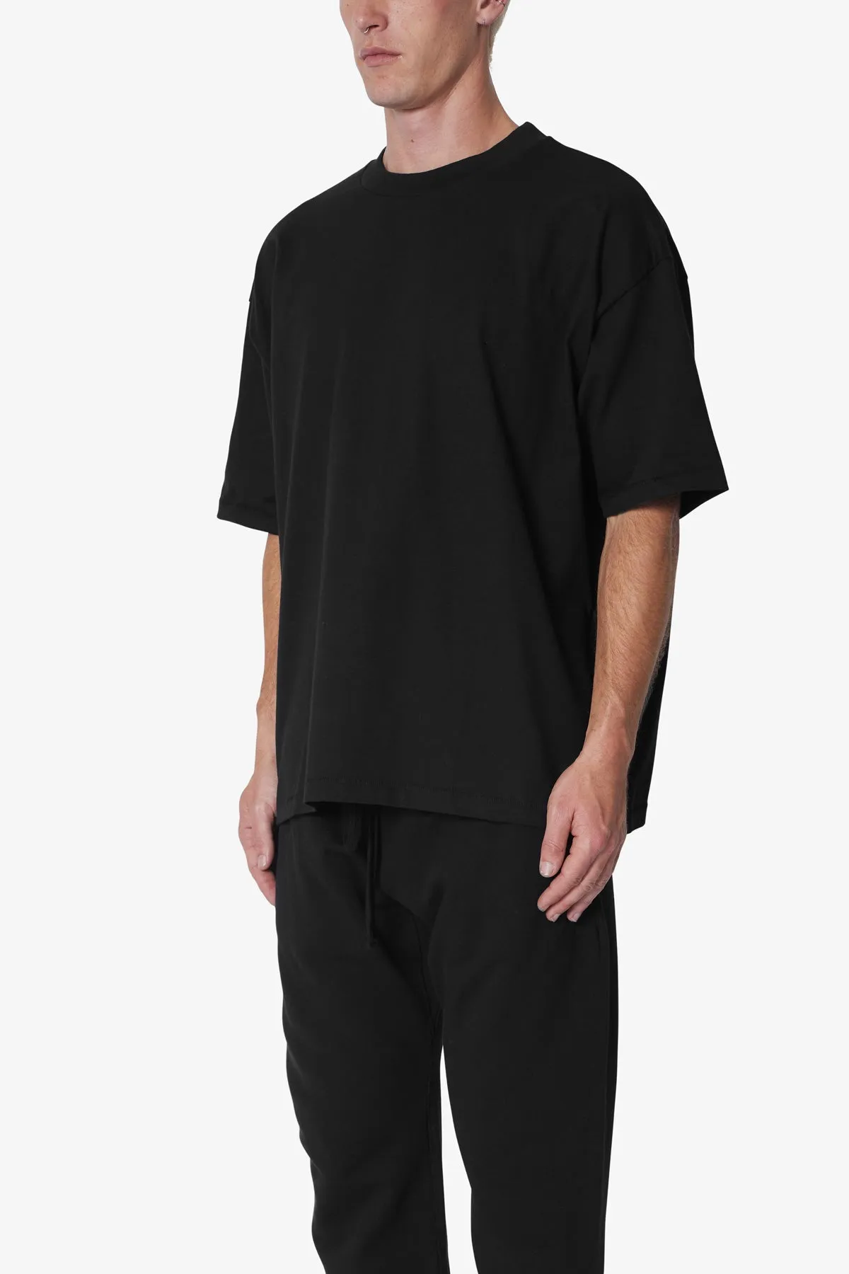 Heavy Every Day Boxy Tee - Black sold by MNML product image thumbnail 3