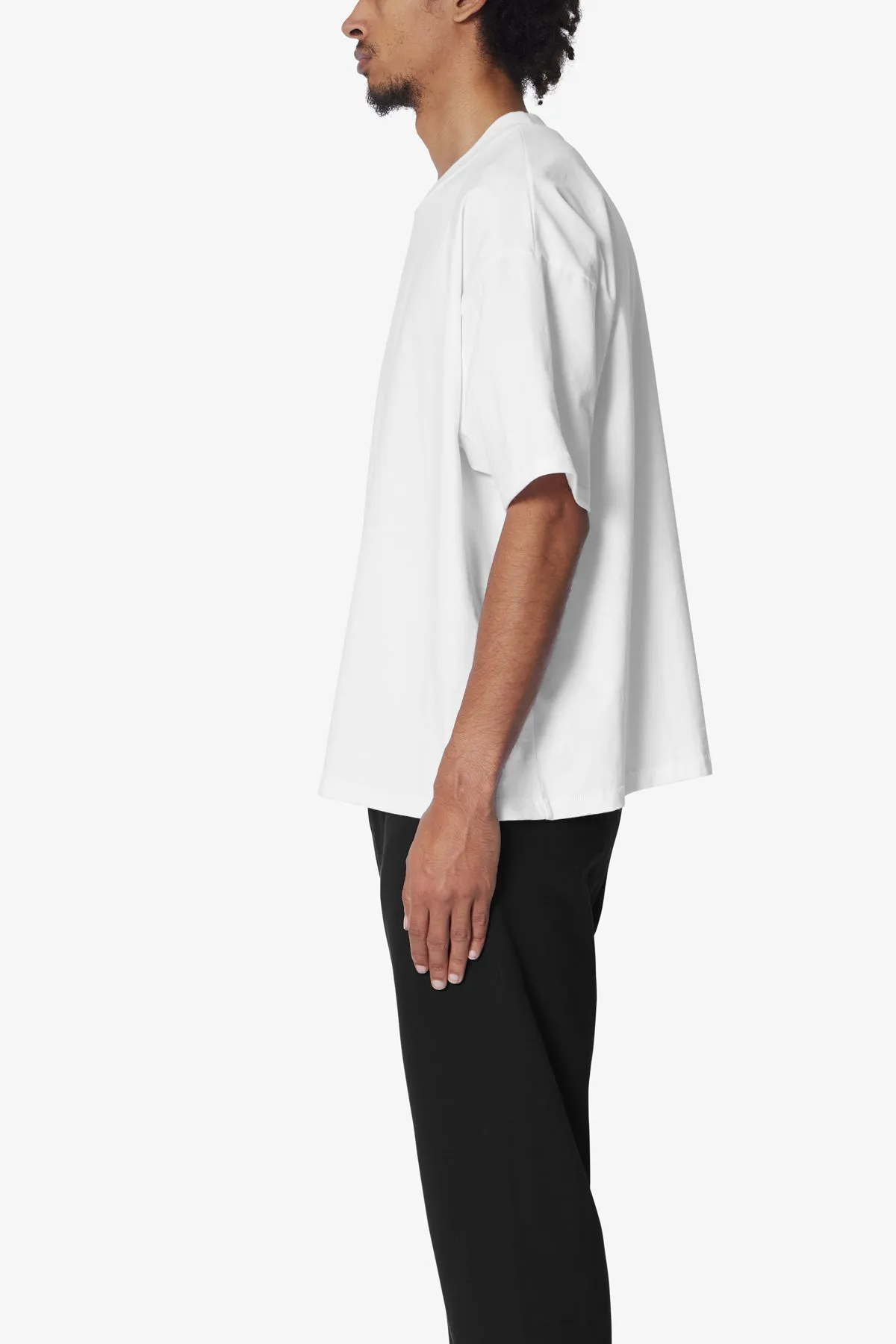 Heavy Every Day Boxy Tee - White sold by MNML product image thumbnail 4