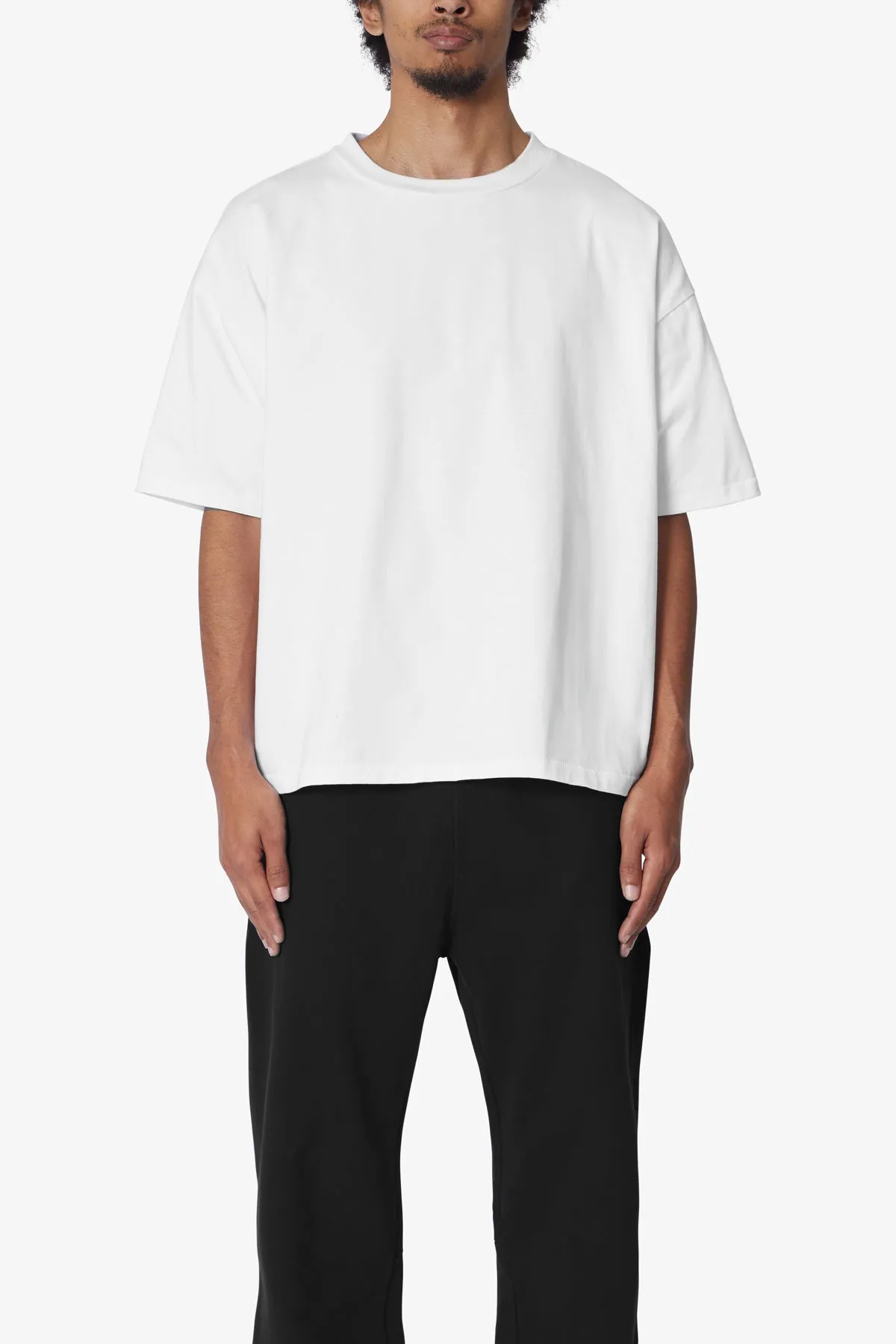 Heavy Every Day Boxy Tee - White sold by MNML