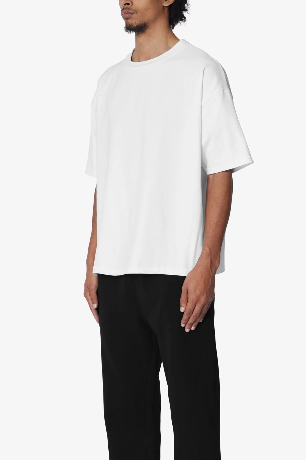 Heavy Every Day Boxy Tee - White sold by MNML product image thumbnail 3