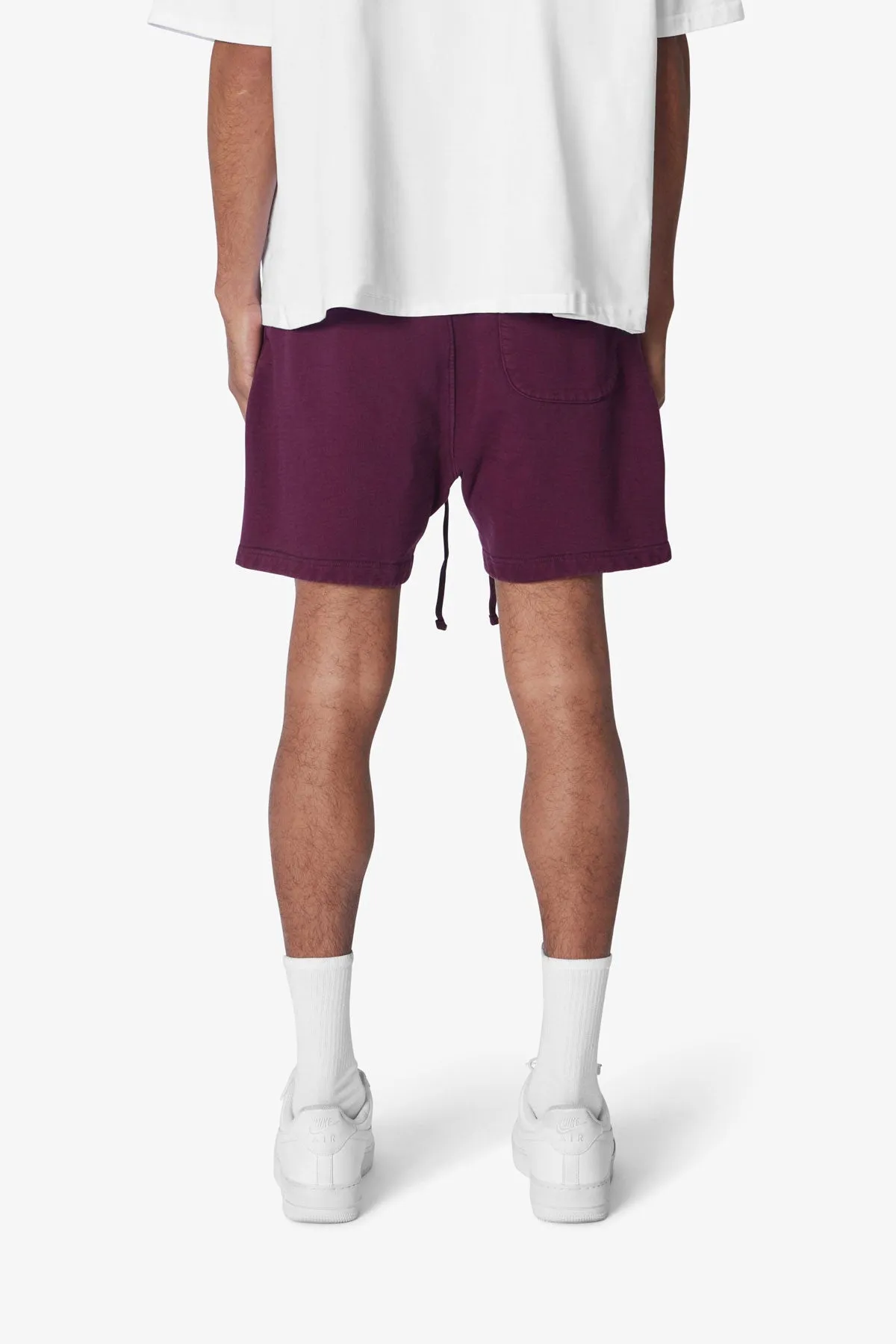 Heavy Every Day Sweatshorts - Burgundy sold by MNML product image thumbnail 5