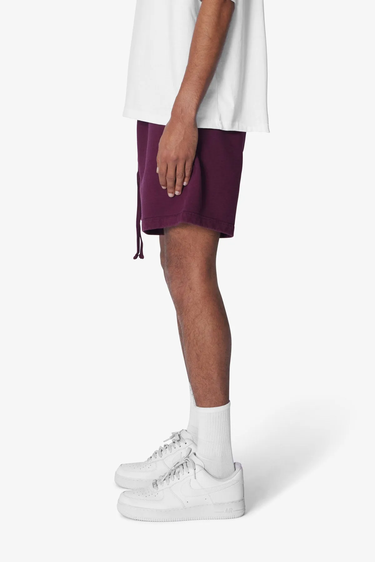 Heavy Every Day Sweatshorts - Burgundy sold by MNML product image thumbnail 4