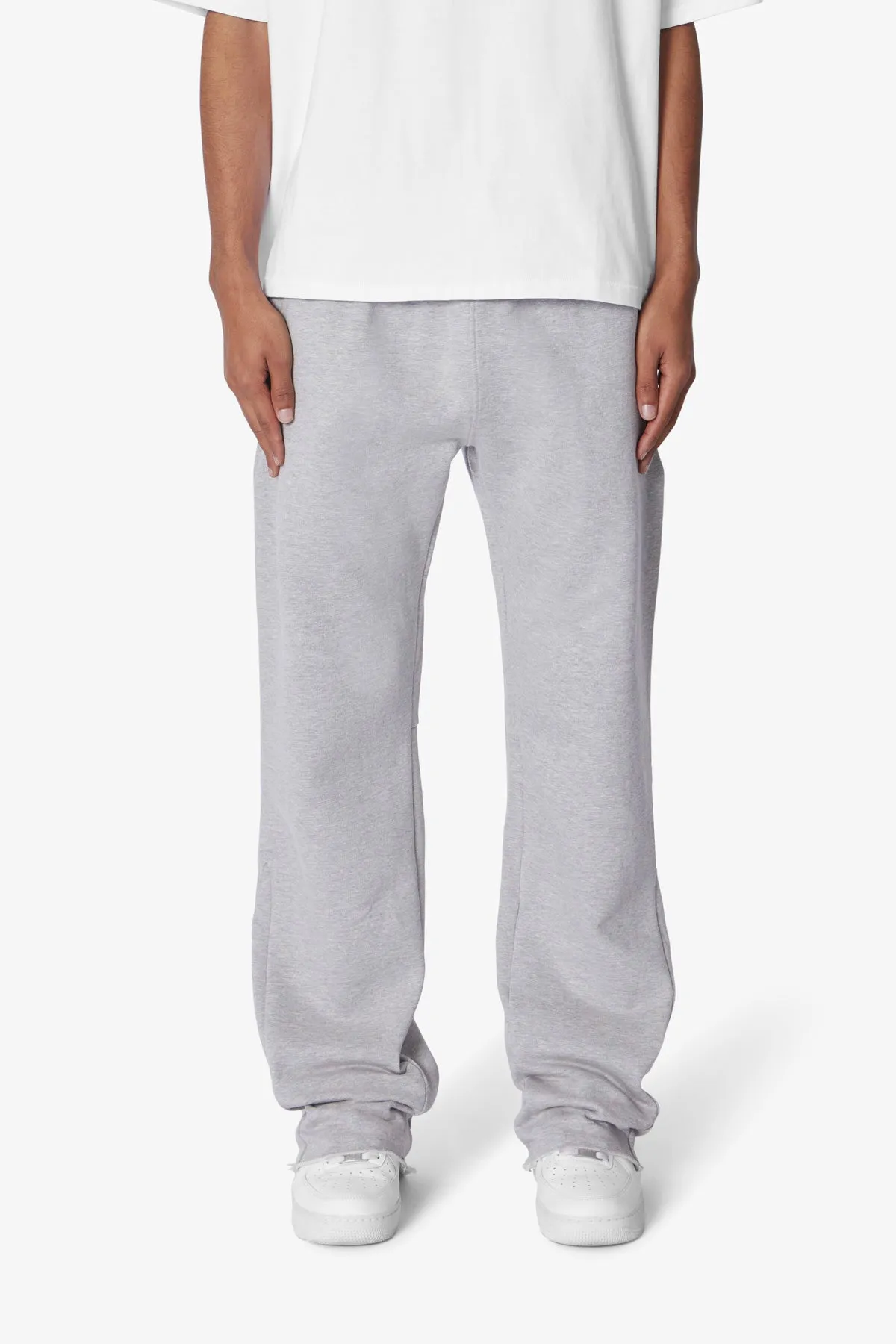 Heavy Every Day Bootcut Sweatpants - Marled Grey sold by MNML product image thumbnail 2