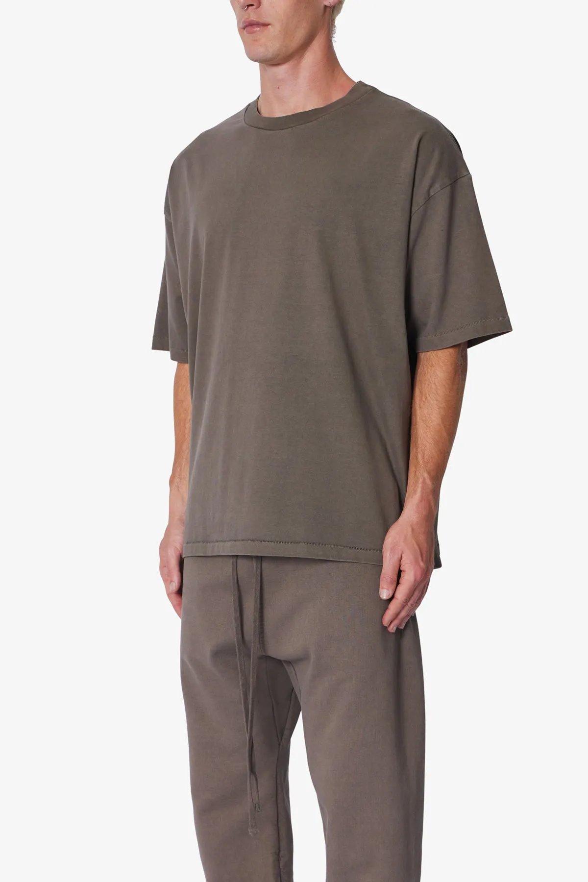 Heavy Every Day Boxy Tee - Muddy Grey sold by MNML product image thumbnail 3
