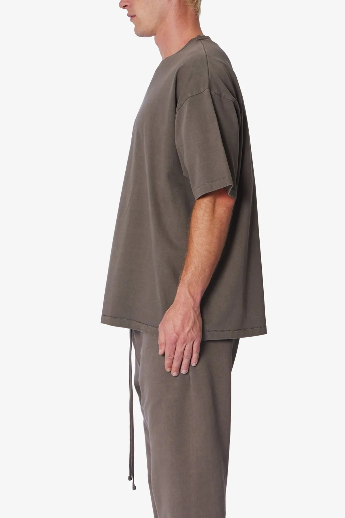 Heavy Every Day Boxy Tee - Muddy Grey sold by MNML product image thumbnail 4