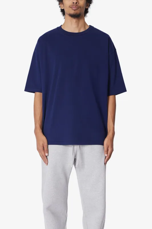 Heavy Every Day Boxy Tee - Navy sold by MNML
