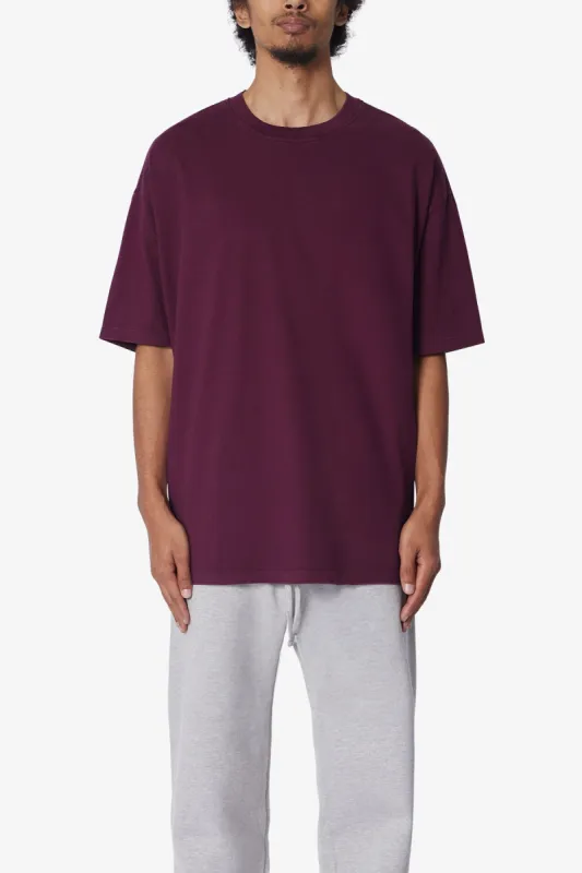 Heavy Every Day Tee - Burgundy sold by MNML