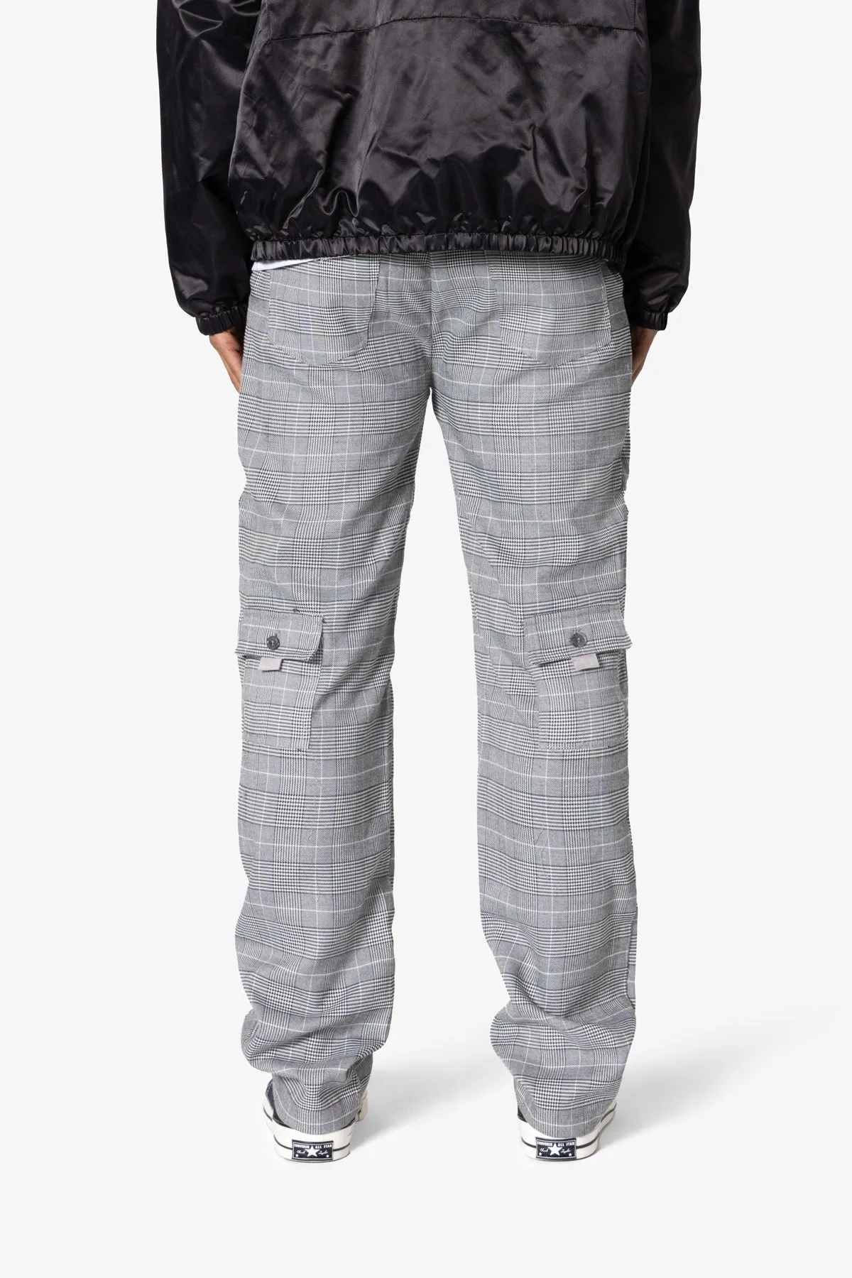 Plaid All Over Pocket Pants - Grey sold by MNML product image thumbnail 4