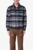 Brushed Flannel Jacket - Black/Grey sold by MNML