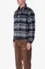 Brushed Flannel Jacket - Black/Grey sold by MNML