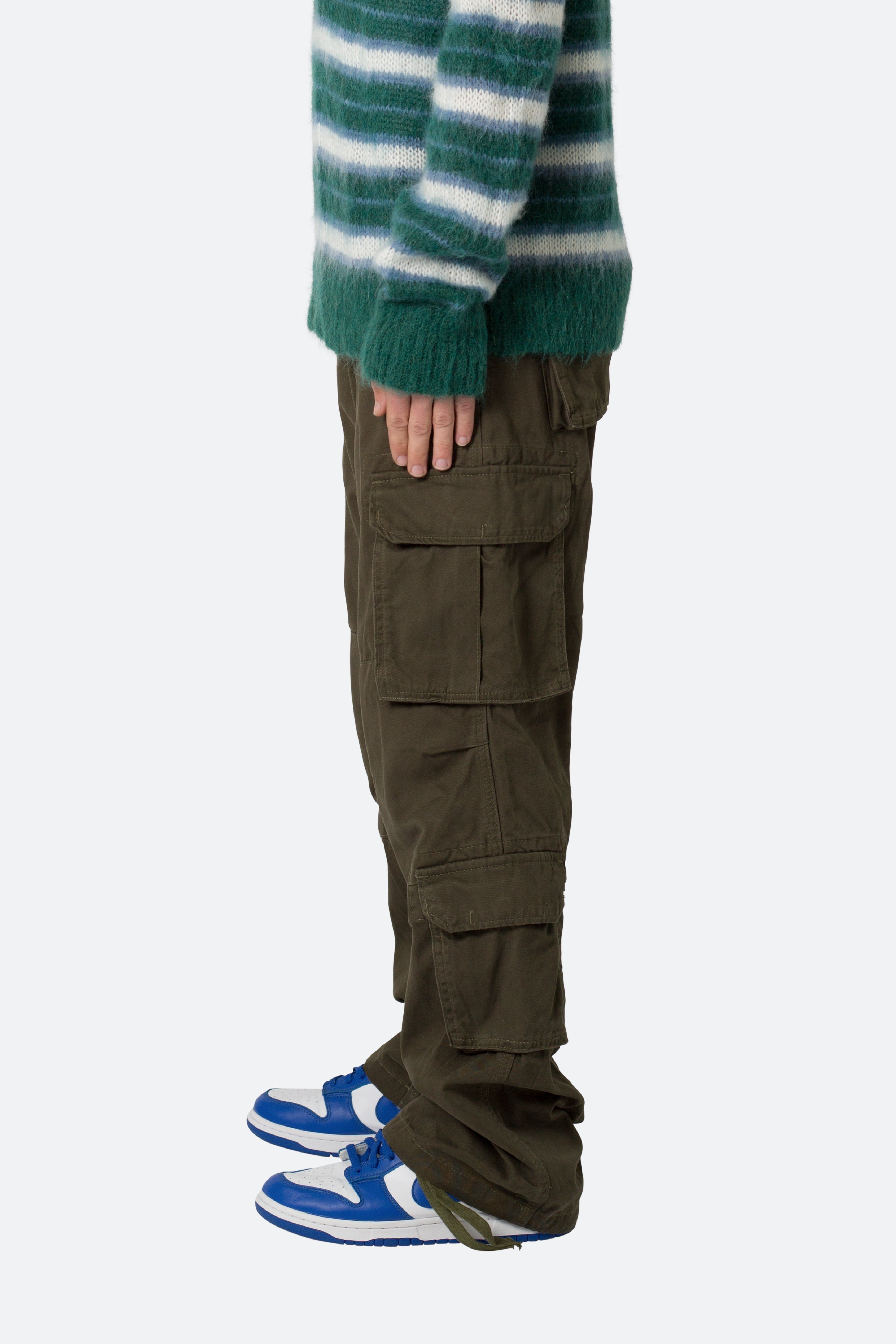 Baggy Double Cargo Pants - Olive sold by MNML product image thumbnail 5
