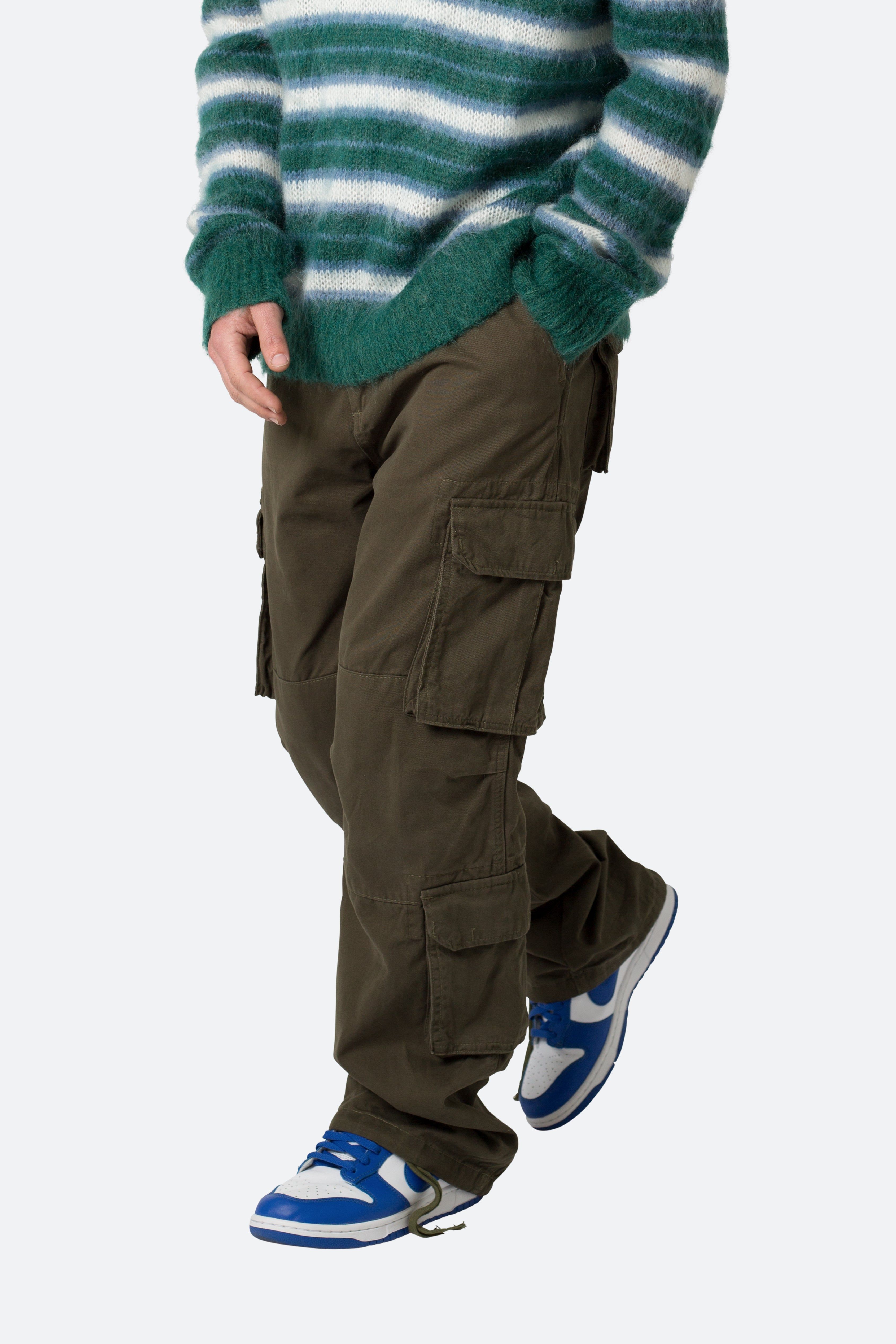 Baggy Double Cargo Pants - Olive sold by MNML product image thumbnail 2
